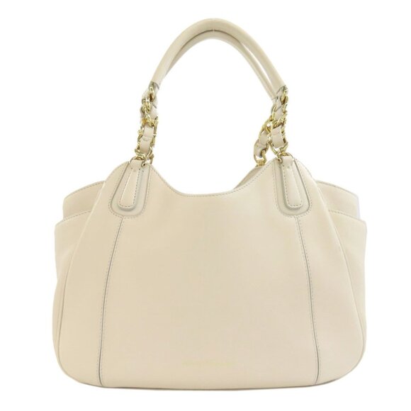 SALVATORE FERRAGAMO White Leather Bag - Picture 1 of 11